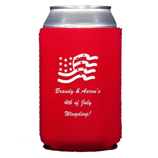 American Flag Collapsible Koozies